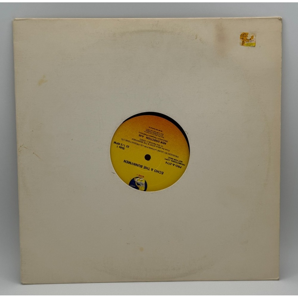 Echo & the Bunnymen New Direction 12" Promotion Record - 1987 WCA Records Tested